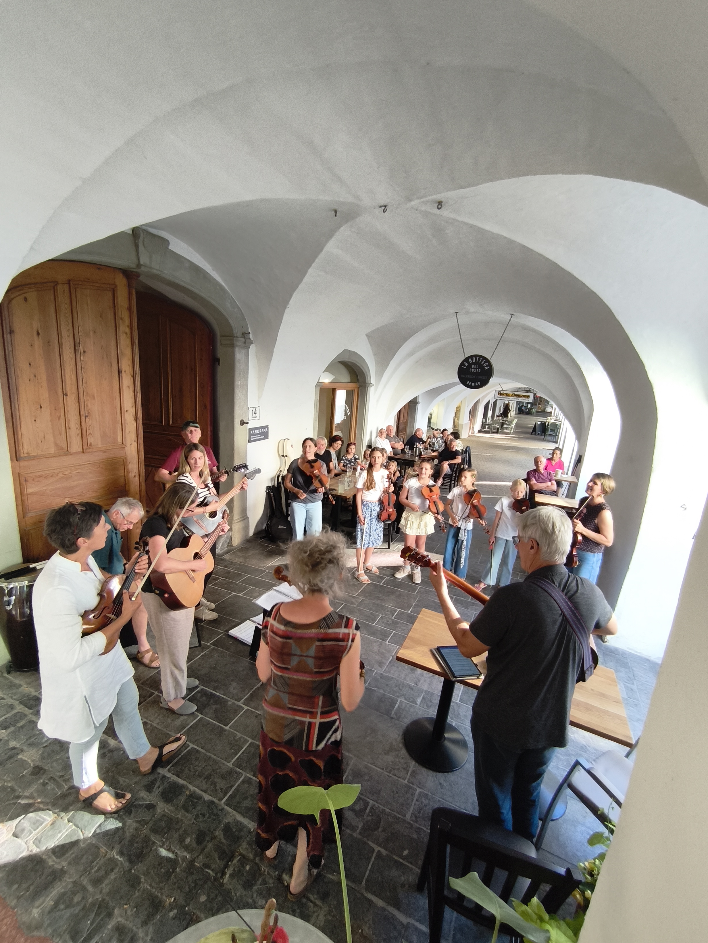 Aufgespielt bei der Bottega Del Gusto in Feldkirch